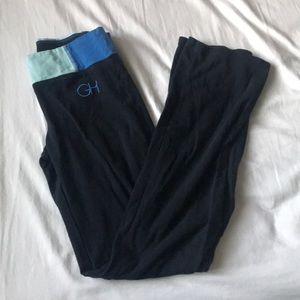 Gilly Hicks yoga leggings with flared hems size M